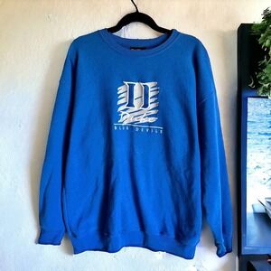 Vintage Duke University Blue Devils Embroidered Sweatshirt - Size: XL